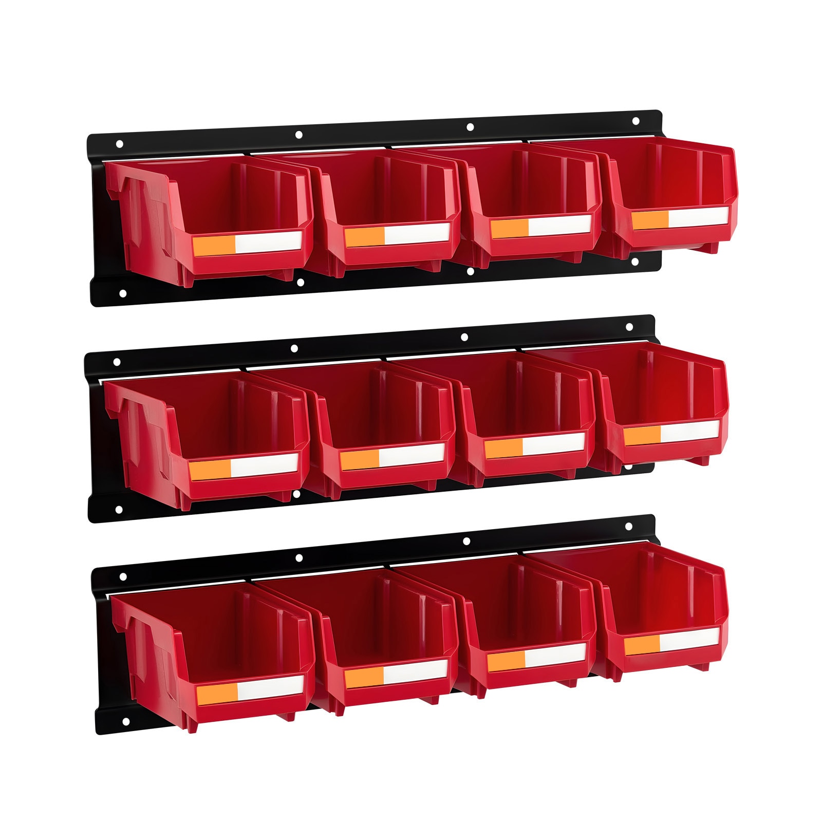 Wall Mounted Storage Bins With Metal Rails For Hardware Tools_voghion.com